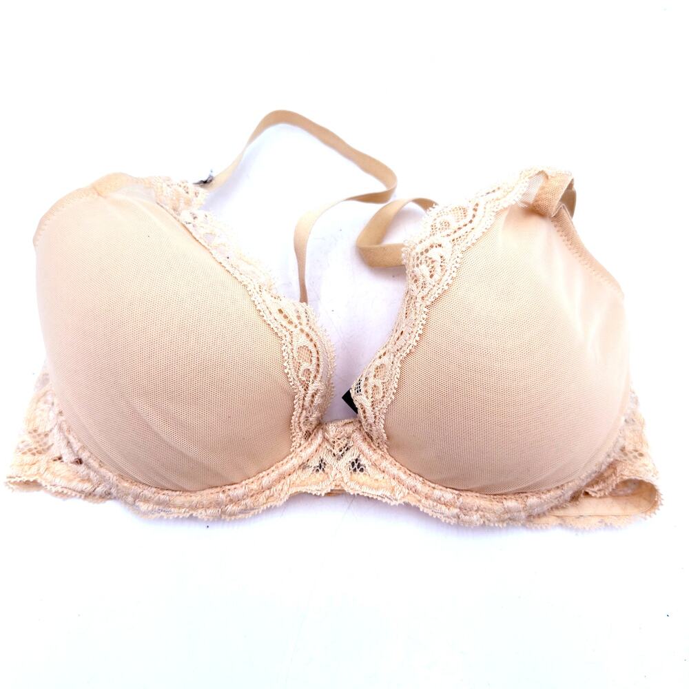 Natori Feathers Contour Plunge Underwire Bra Size 34D